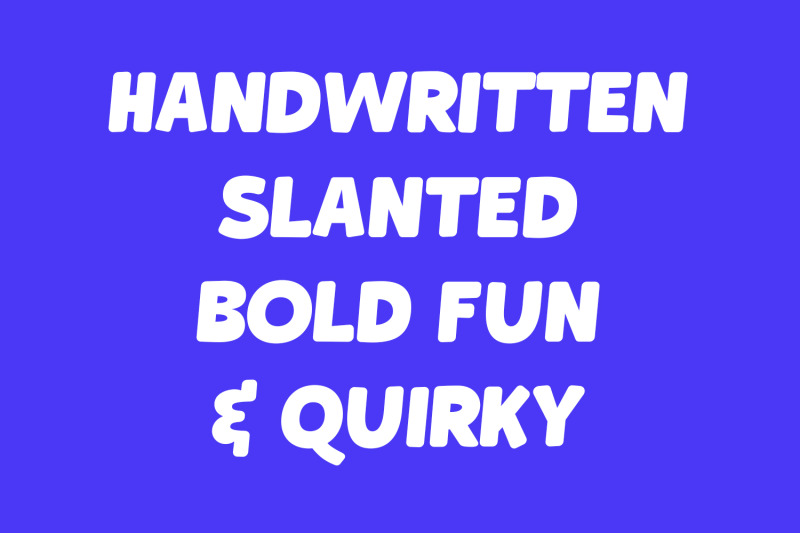 bucker-handwritten-display-font