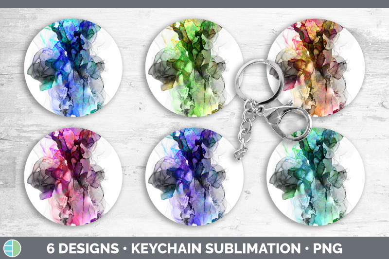 alcohol-ink-keychain-bundle-keyring-sublimation-designs