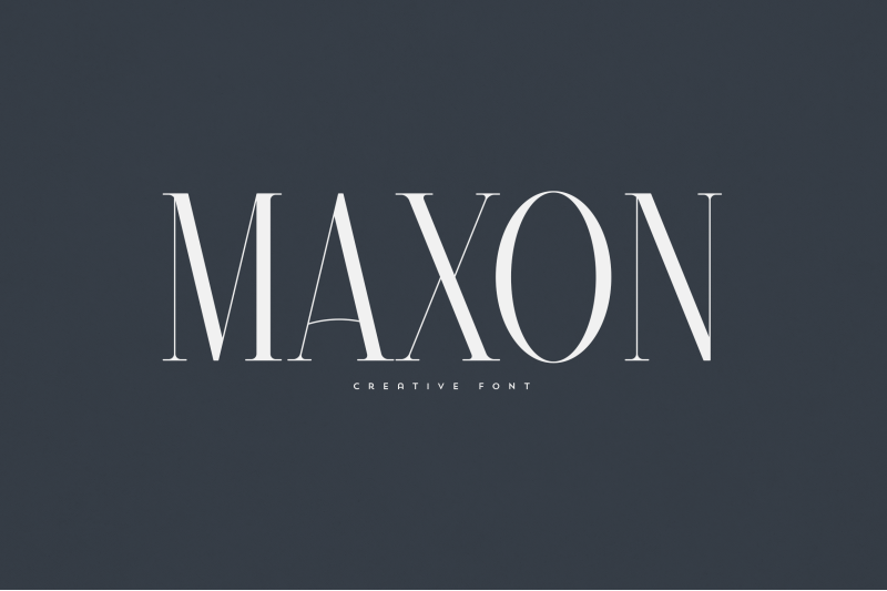 maxon-creative-font