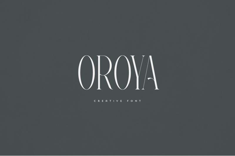 oroya-creative-font