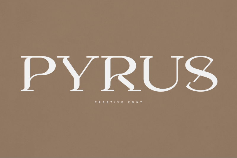 pyrus-creative-font