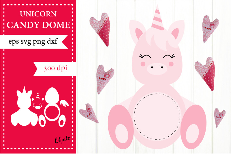 unicorn-candy-dome-svg-candy-dome-holder-svg