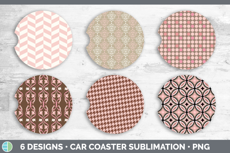 pink-car-coaster-pink-patterns-sublimation-bundle