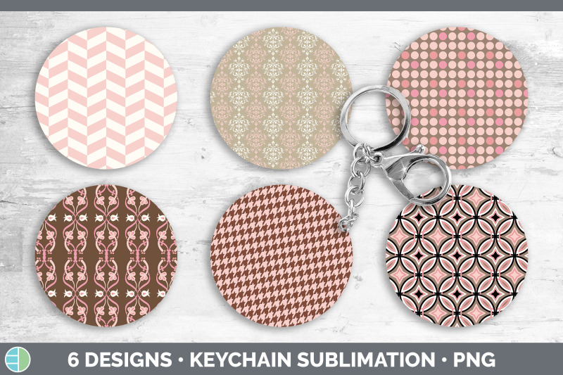 pink-keychain-bundle-pink-patterns-keyring-sublimation