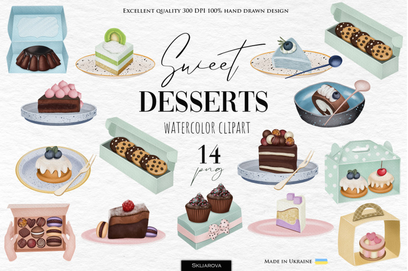 watercolor-desserts-clipart