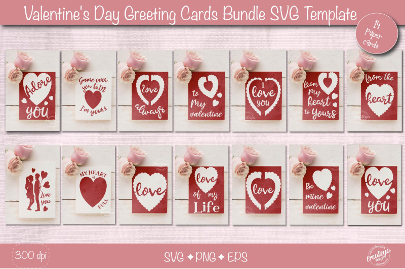 valentine-card-bundle-svg-heart-card-svg-love-cards-template-paper