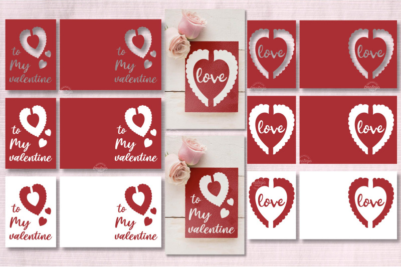 valentine-card-bundle-svg-heart-card-svg-love-cards-template-paper