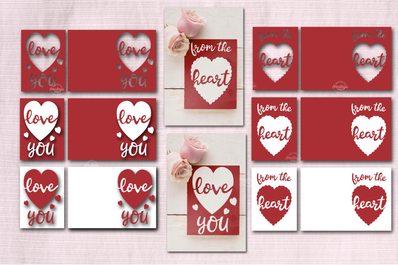 valentine-card-bundle-svg-heart-card-svg-love-cards-template-paper