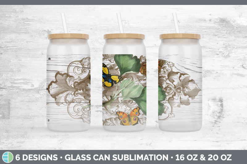 vintage-butterflies-glass-can-sublimation-beer-mason-jar