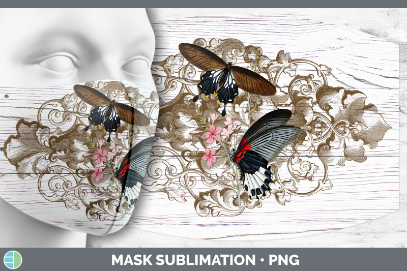 vintage-butterflies-mask-sublimation-vintage-butterflies-patterns-fa