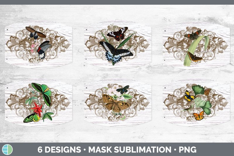 vintage-butterflies-mask-sublimation-vintage-butterflies-patterns-fa