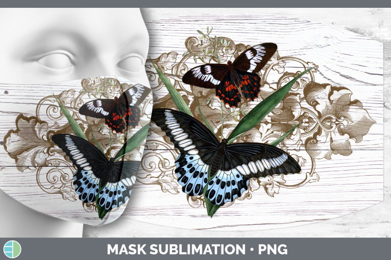 vintage-butterflies-mask-sublimation-vintage-butterflies-patterns-fa