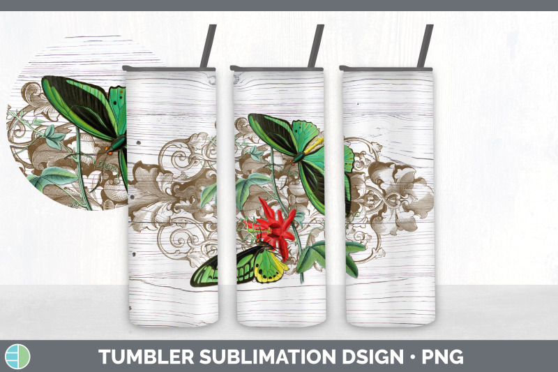 vintage-butterflies-tumbler-vintage-butterflies-patterns-skinny-tumb