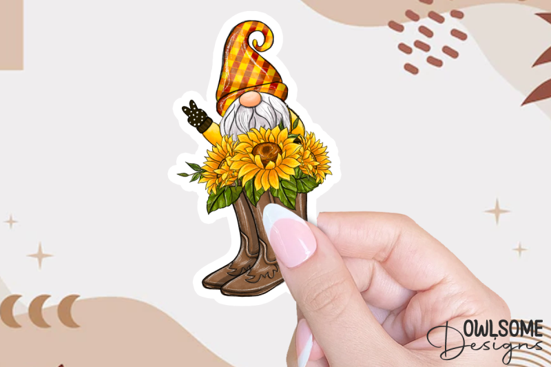 sunflower-boots-gnome-sublimation