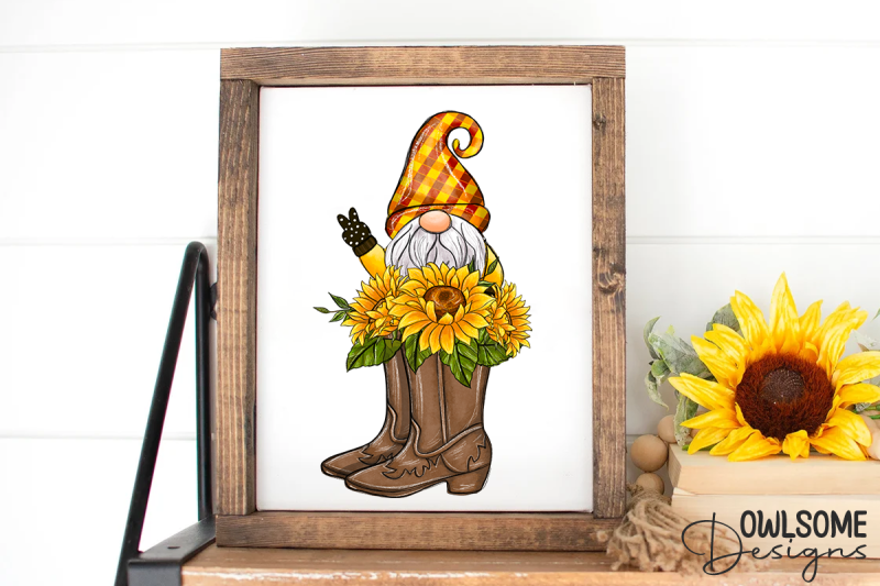 sunflower-boots-gnome-sublimation
