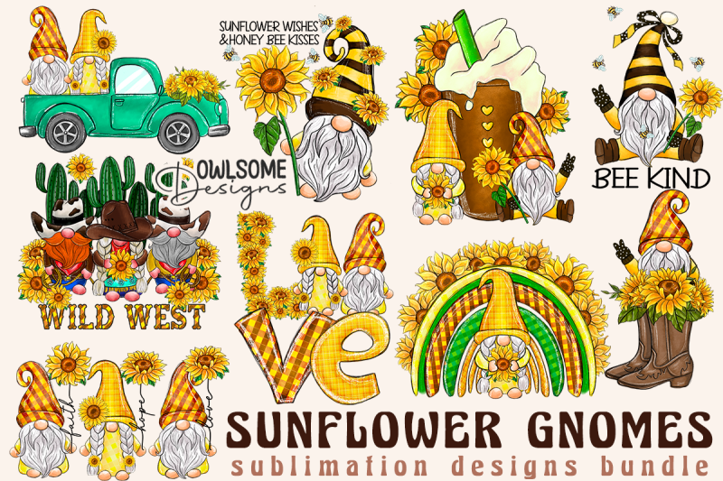 sunflower-gnomes-sublimation-designs-bundle