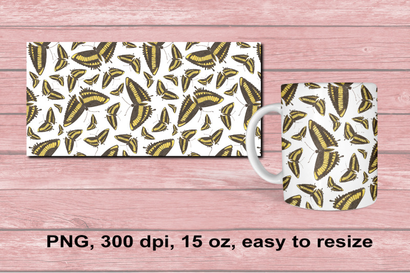 butterfly-mug-wrap-sublimation-design-15-oz