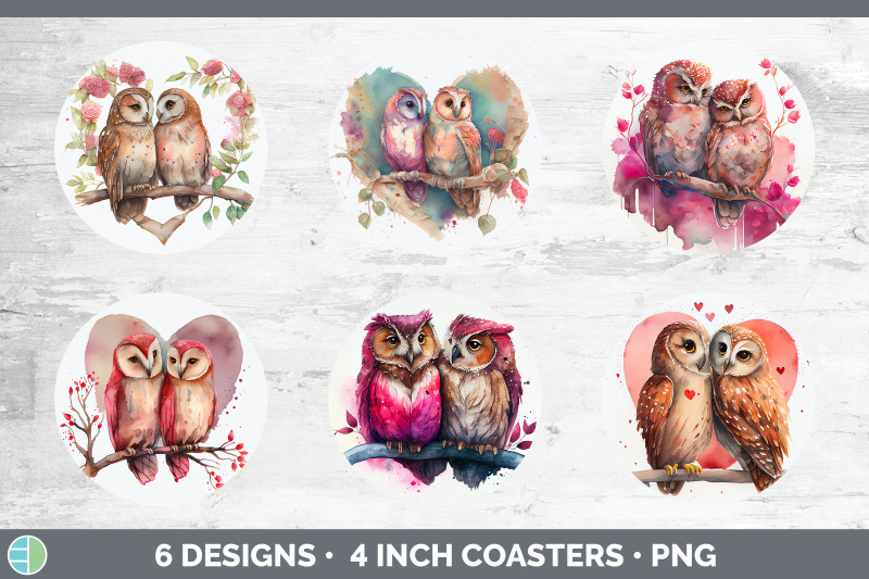 valentines-owl-round-coaster-sublimation-designs-bundle