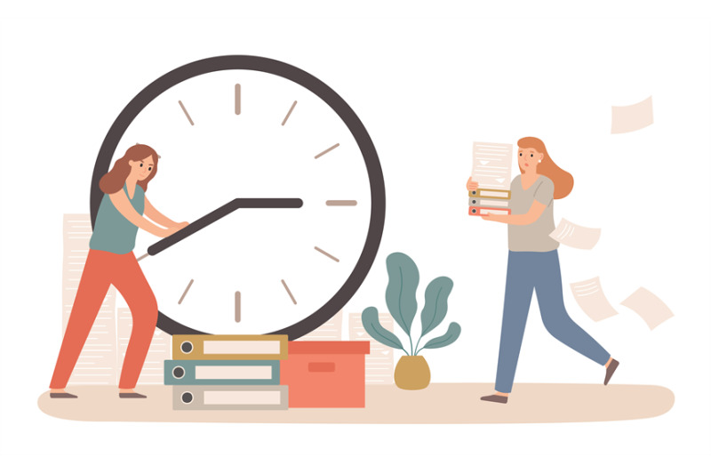 time-management-with-business-deadline-clock-concept-woman-holding-di