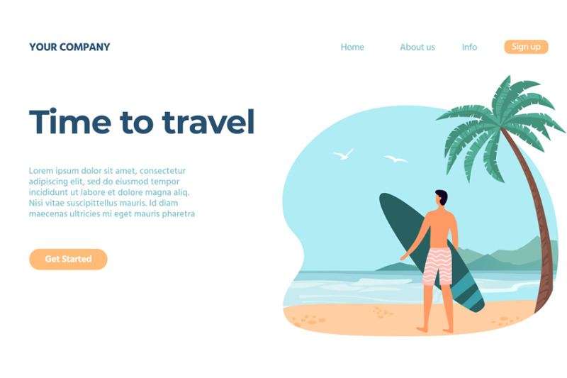 travel-concept-male-character-standing-on-beach-and-holding-surfboard