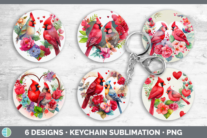 valentines-cardinal-keychain-bundle-keyring-sublimation-designs