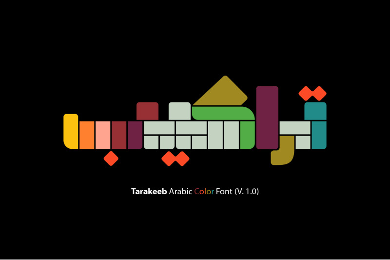 tarakeeb-arabic-color-font