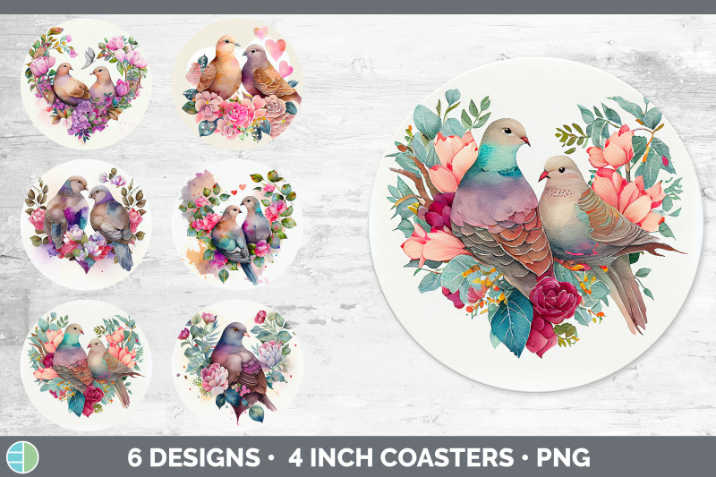 valentines-dove-round-coaster-sublimation-designs-bundle