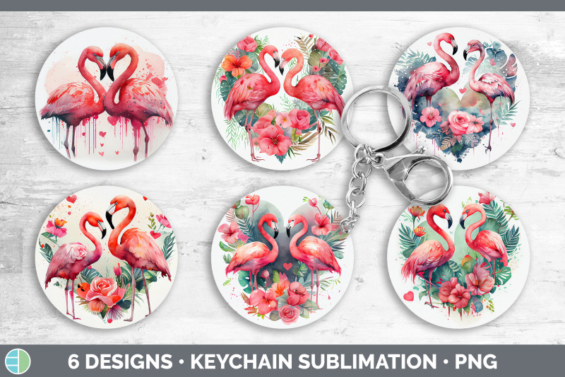 valentines-flamingo-keychain-bundle-keyring-sublimation-designs