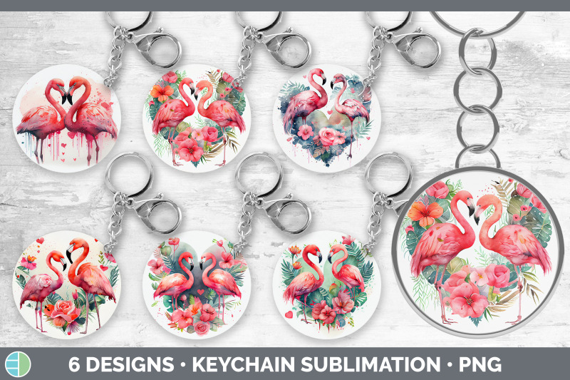 valentines-flamingo-keychain-bundle-keyring-sublimation-designs