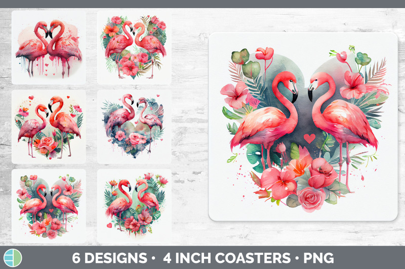 valentines-flamingo-square-coaster-sublimation-designs-bundle