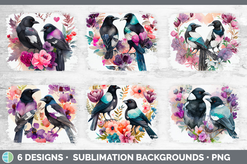 valentines-magpie-distressed-sublimation-background-panel