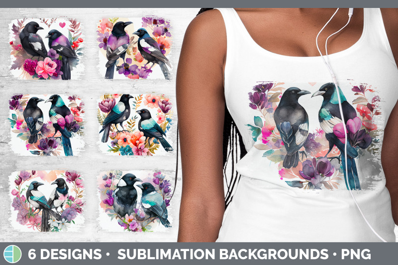 valentines-magpie-distressed-sublimation-background-panel