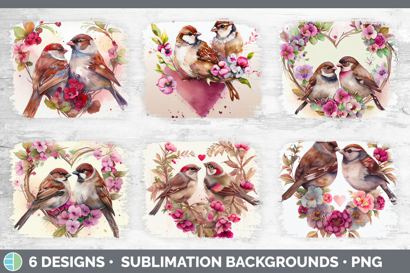 valentines-sparrow-distressed-sublimation-background-panel