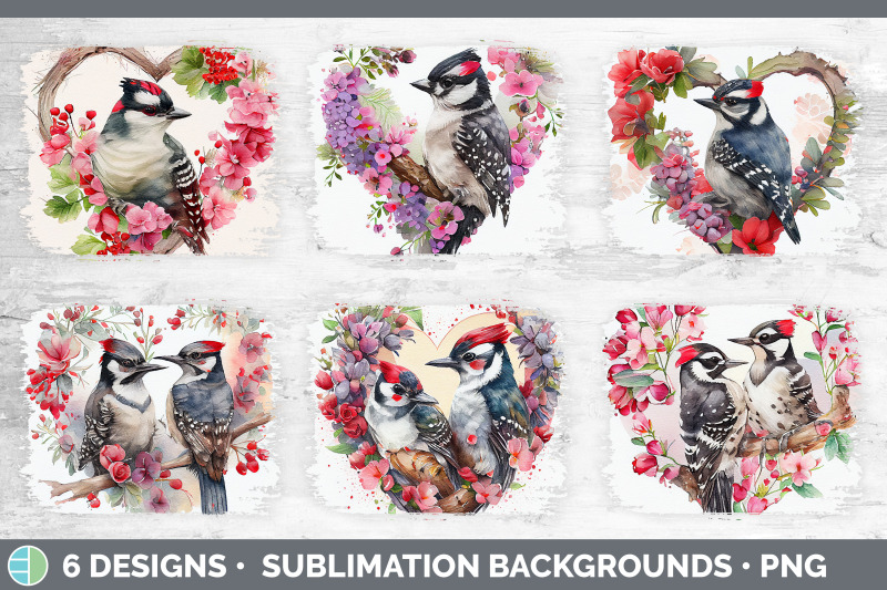 valentines-downy-woodpecker-distressed-sublimation-background-panel