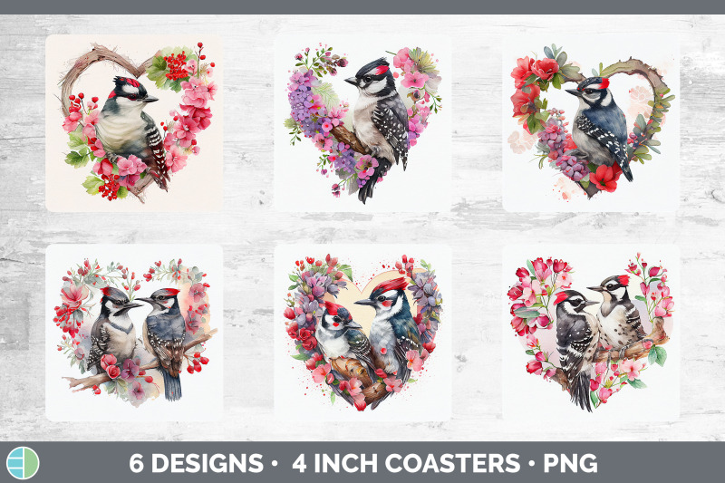 valentines-downy-woodpecker-square-coaster-sublimation-designs-bundl