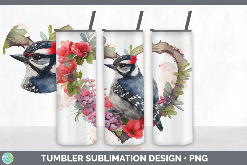 valentines-downy-woodpecker-tumbler-sublimation-bundle