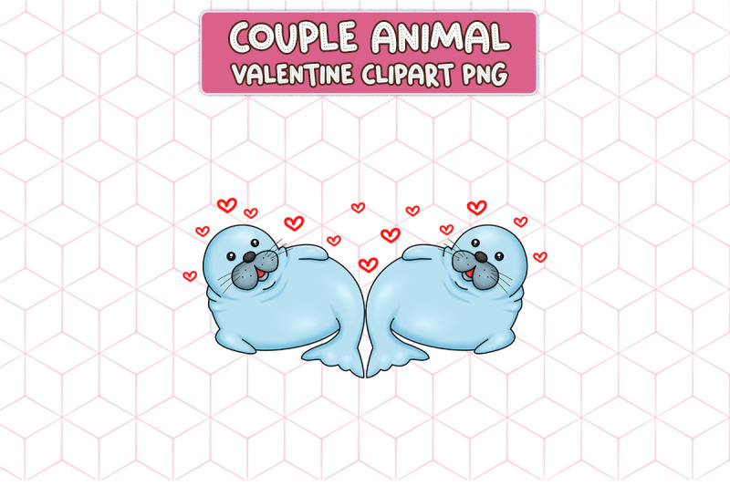 couple-seals-valentine-clipart-png