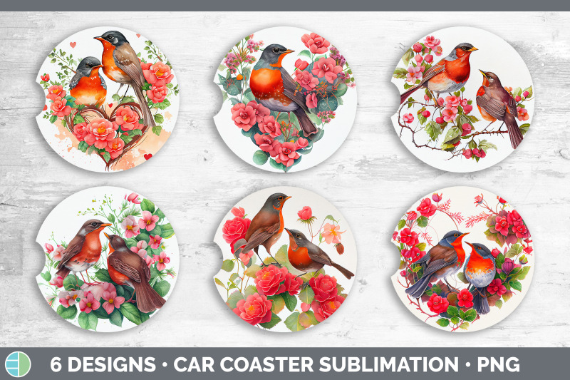 valentines-robin-car-coaster-sublimation-designs-bundle