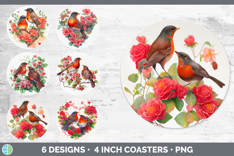 valentines-robin-round-coaster-sublimation-designs-bundle