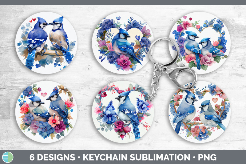 valentines-blue-jay-keychain-bundle-keyring-sublimation-designs