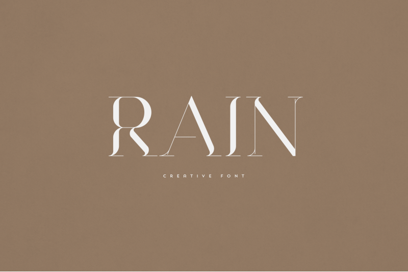 rain-creative-font