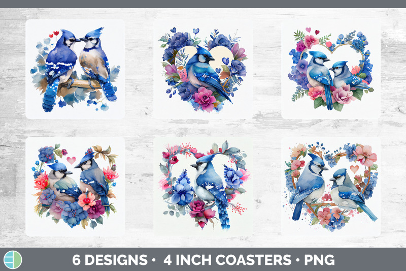 valentines-blue-jay-square-coaster-sublimation-designs-bundle