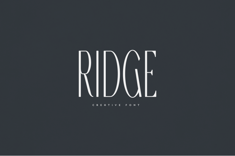 ridge-creative-font