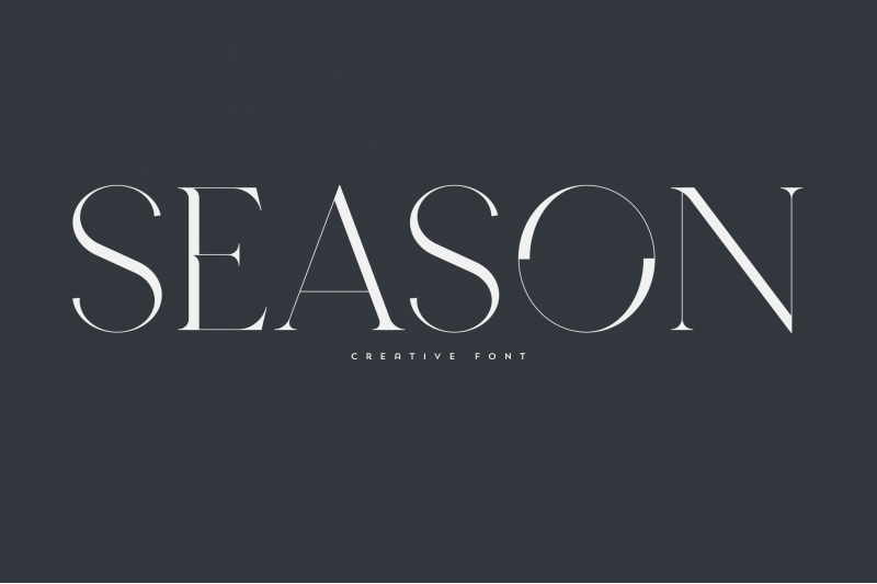 season-creative-font