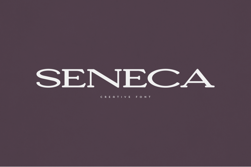 seneca-creative-font