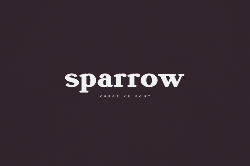 sparrow-creative-font