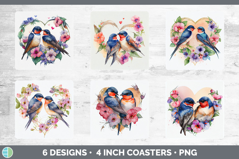 valentines-barn-swallow-square-coaster-sublimation-designs-bundle