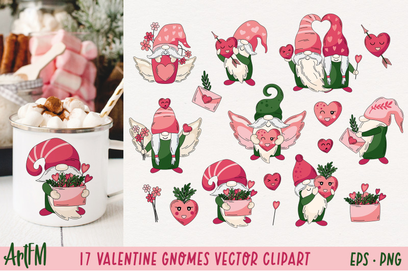 17-valentine-gnomes-clipart-valentine-gnome-sublimation
