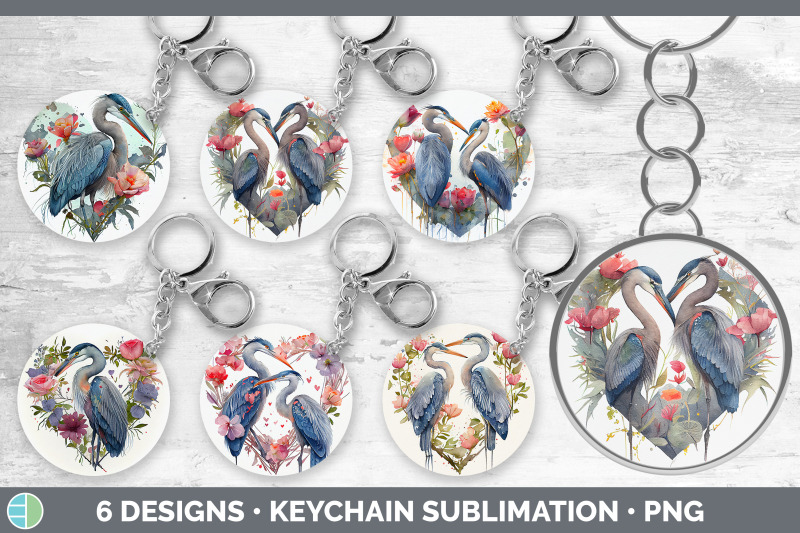 valentines-blue-heron-keychain-bundle-keyring-sublimation-designs