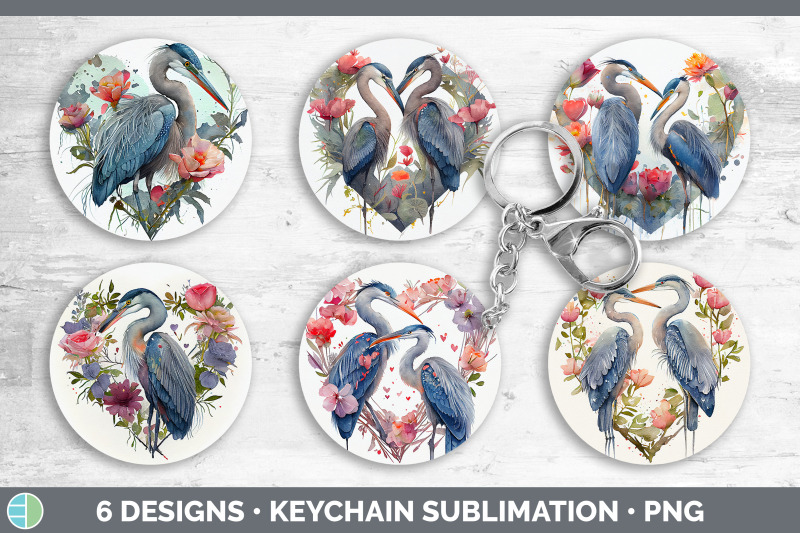 valentines-blue-heron-keychain-bundle-keyring-sublimation-designs